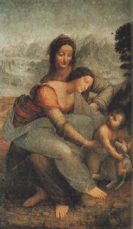 LEONARDO da Vinci Our Lady and St Anne oil painting image